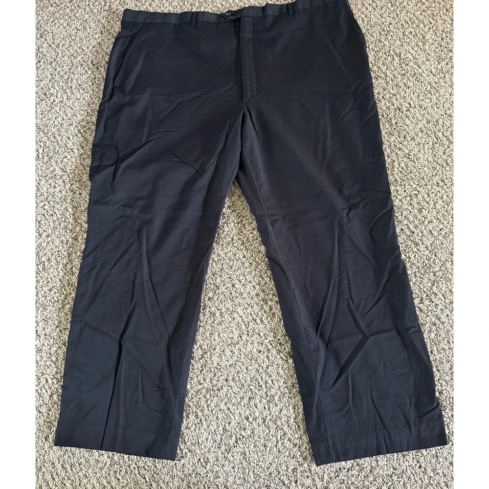 Stafford Men's Black Dress Pants Size 48x32